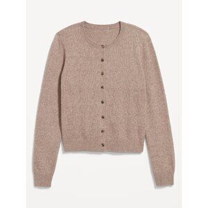 Old Navy So Soft Cropped Cardigan Sweater - Driftwood Heather - Small